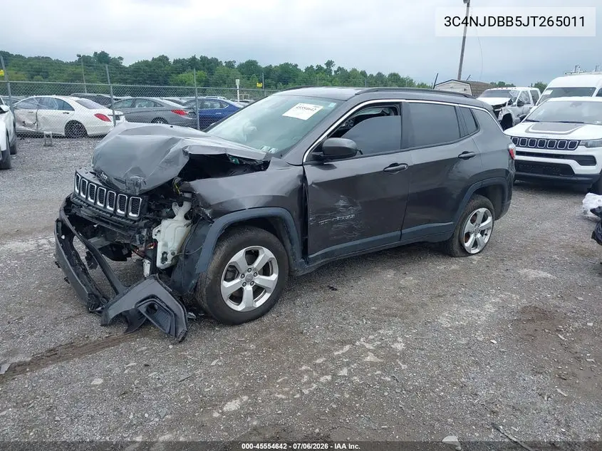 2018 Jeep Compass Latitude 4X4 VIN: 3C4NJDBB5JT265011 Lot: 45554642