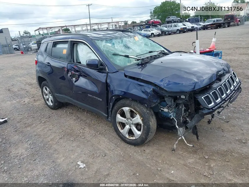 2018 Jeep Compass Latitude 4X4 VIN: 3C4NJDBBXJT131756 Lot: 45566708