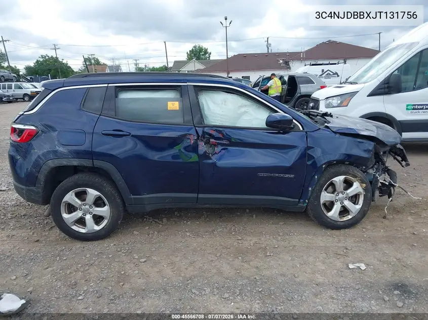 2018 Jeep Compass Latitude 4X4 VIN: 3C4NJDBBXJT131756 Lot: 45566708