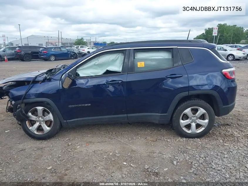2018 Jeep Compass Latitude 4X4 VIN: 3C4NJDBBXJT131756 Lot: 45566708