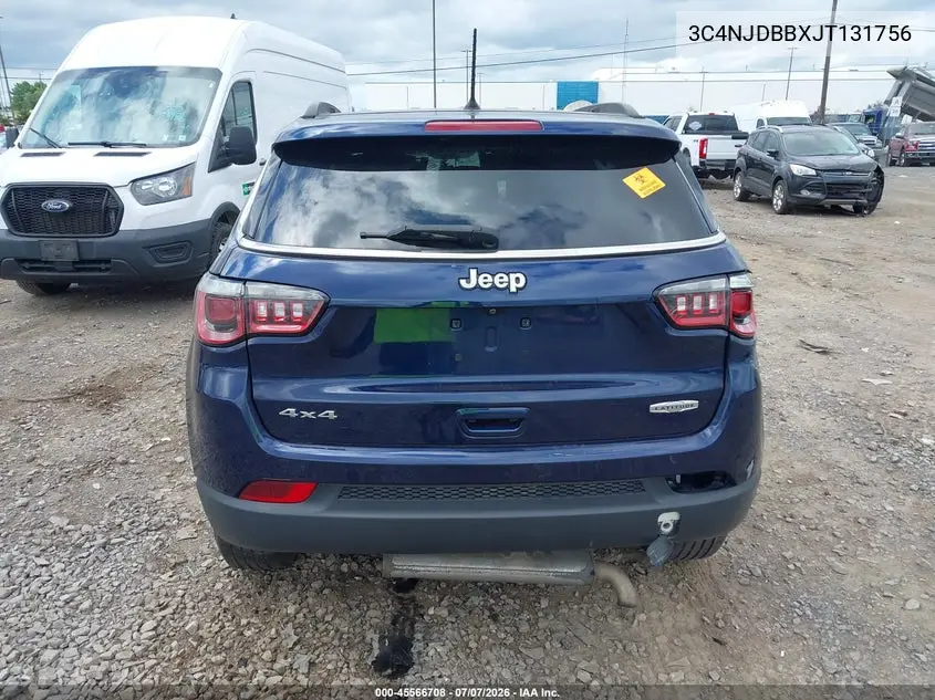 2018 Jeep Compass Latitude 4X4 VIN: 3C4NJDBBXJT131756 Lot: 45566708