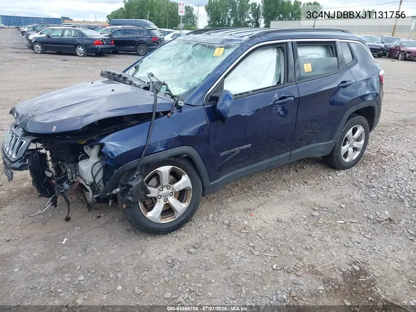 2018 Jeep Compass Latitude 4X4 VIN: 3C4NJDBBXJT131756 Lot: 45566708