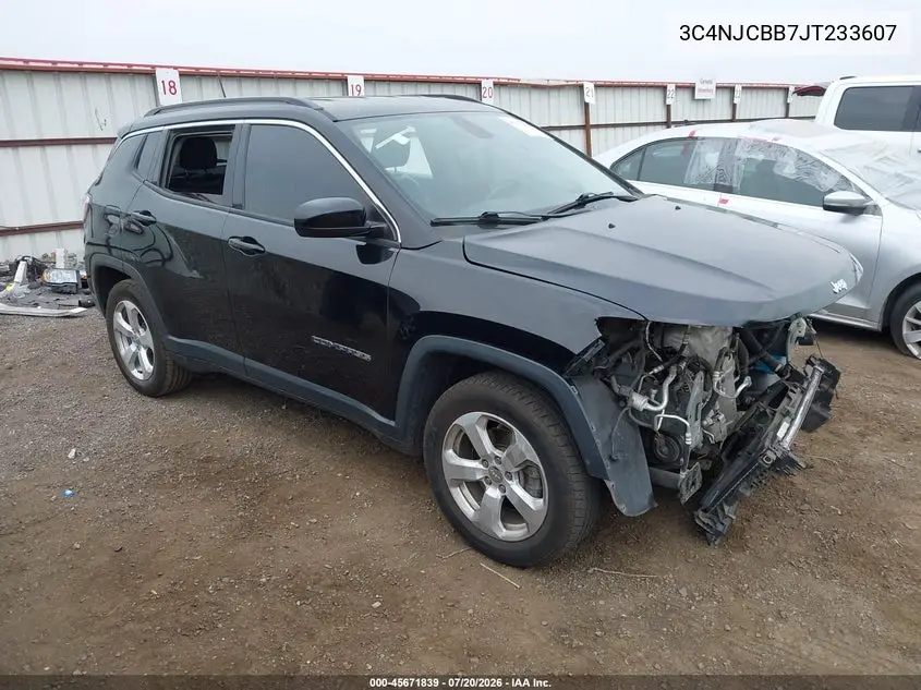 2018 Jeep Compass Latitude Fwd VIN: 3C4NJCBB7JT233607 Lot: 45671839