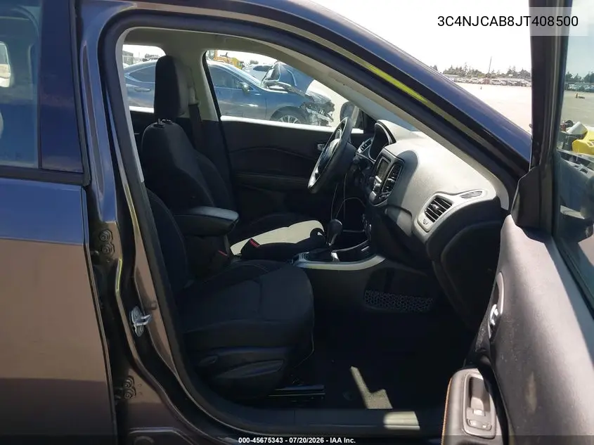 2018 Jeep Compass Sport Fwd VIN: 3C4NJCAB8JT408500 Lot: 45675343