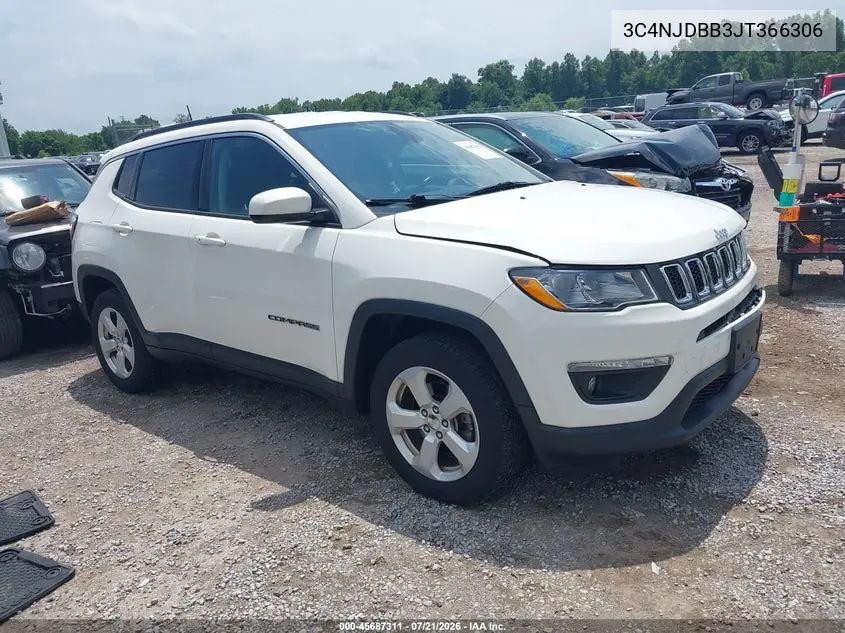 2018 Jeep Compass Latitude 4X4 VIN: 3C4NJDBB3JT366306 Lot: 45687311