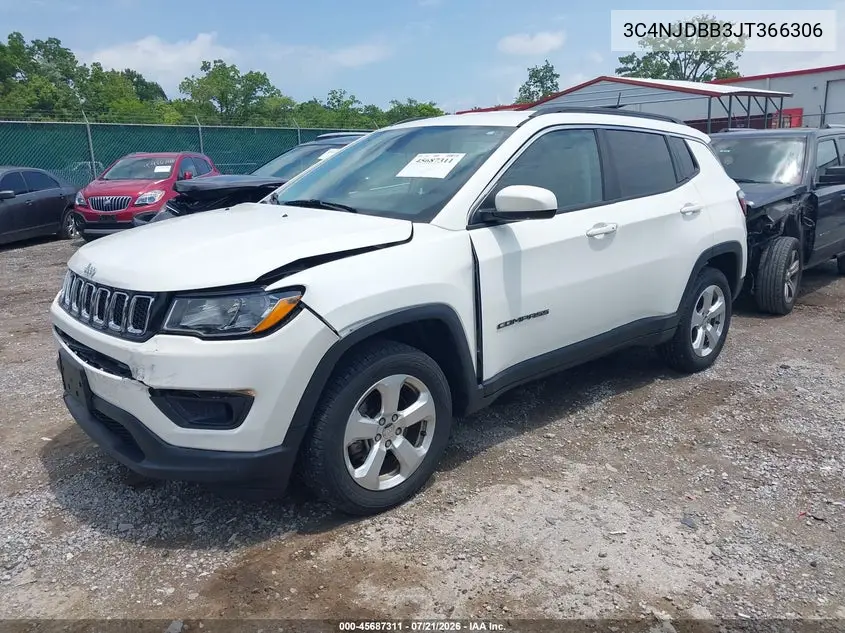 2018 Jeep Compass Latitude 4X4 VIN: 3C4NJDBB3JT366306 Lot: 45687311
