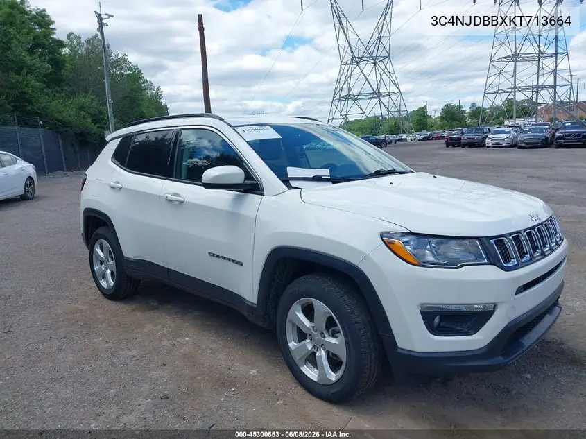2019 Jeep Compass Latitude 4X4 VIN: 3C4NJDBBXKT713664 Lot: 45300653