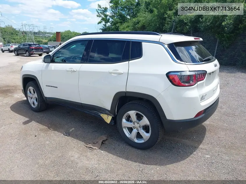 2019 Jeep Compass Latitude 4X4 VIN: 3C4NJDBBXKT713664 Lot: 45300653