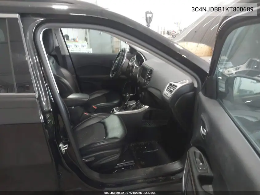 2019 Jeep Compass Latitude 4X4 VIN: 3C4NJDBB1KT800689 Lot: 45669422