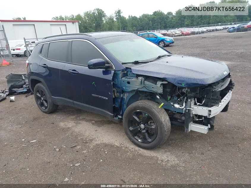 2019 Jeep Compass Latitude 4X4 VIN: 3C4NJDBB7KT656422 Lot: 45688115