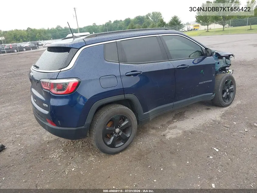 2019 Jeep Compass Latitude 4X4 VIN: 3C4NJDBB7KT656422 Lot: 45688115