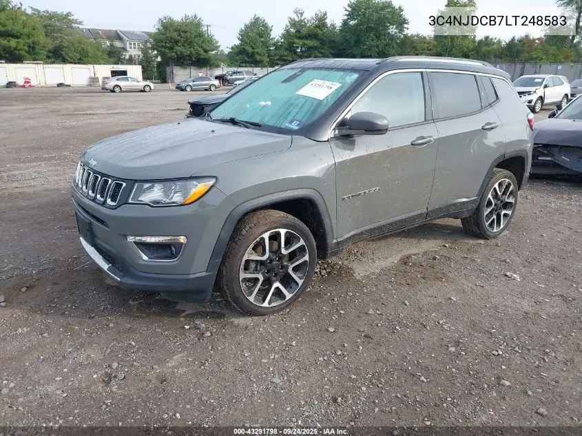 3C4NJDCB7LT248583 2020 Jeep Compass Limited 4X4