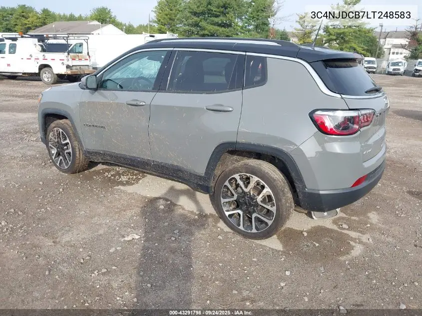 3C4NJDCB7LT248583 2020 Jeep Compass Limited 4X4