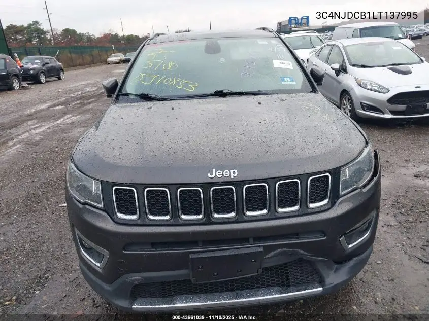 3C4NJDCB1LT137995 2020 Jeep Compass Limited 4X4