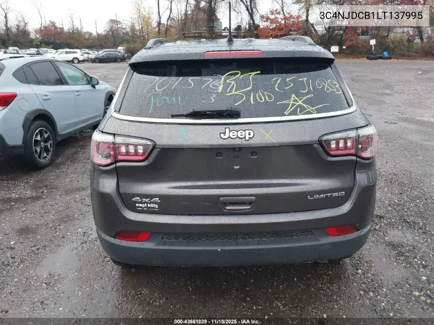 3C4NJDCB1LT137995 2020 Jeep Compass Limited 4X4