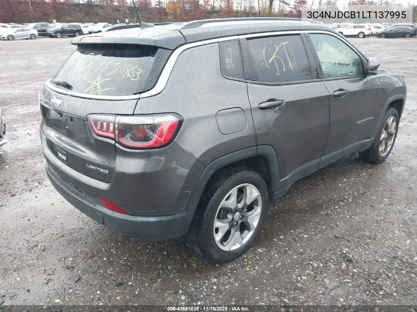 3C4NJDCB1LT137995 2020 Jeep Compass Limited 4X4