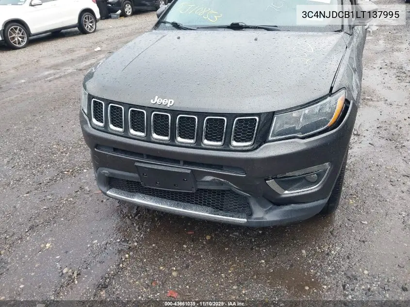 3C4NJDCB1LT137995 2020 Jeep Compass Limited 4X4