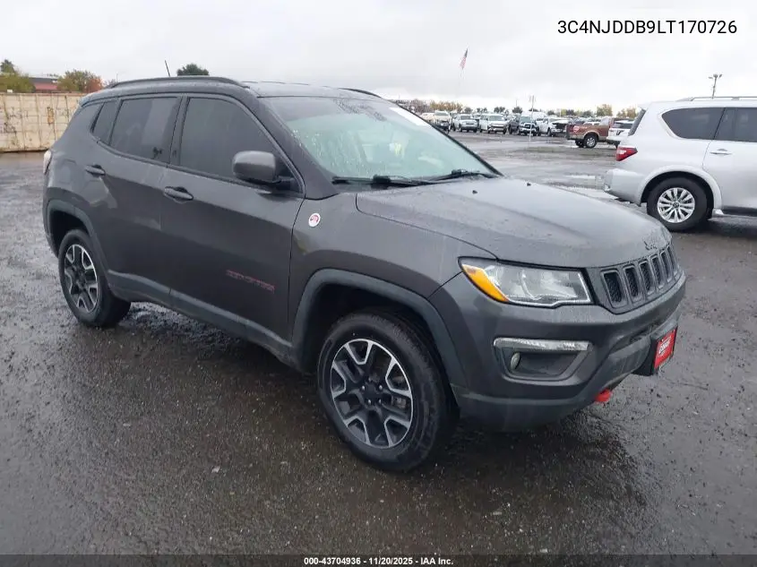 3C4NJDDB9LT170726 2020 Jeep Compass Trailhawk 4X4