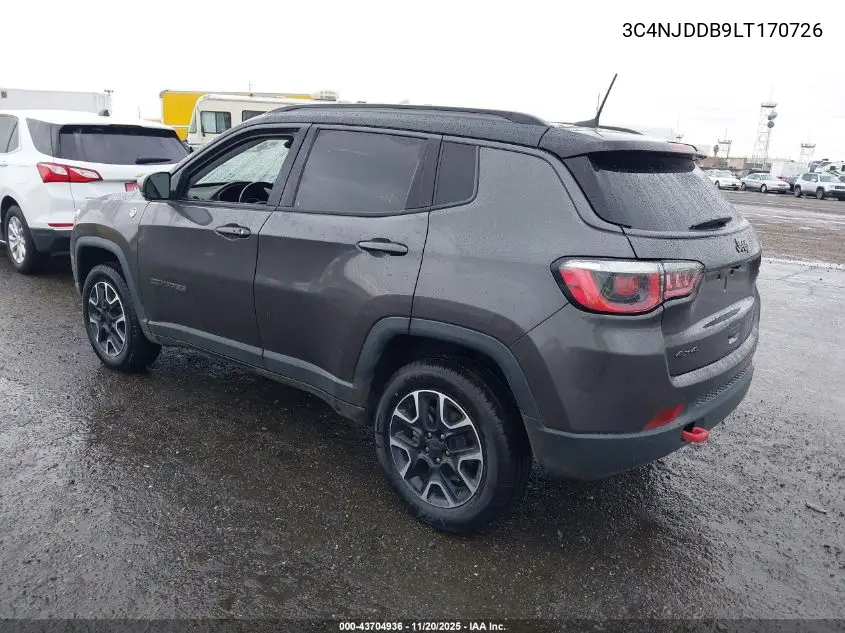3C4NJDDB9LT170726 2020 Jeep Compass Trailhawk 4X4