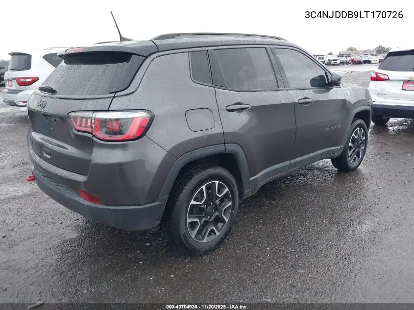 3C4NJDDB9LT170726 2020 Jeep Compass Trailhawk 4X4