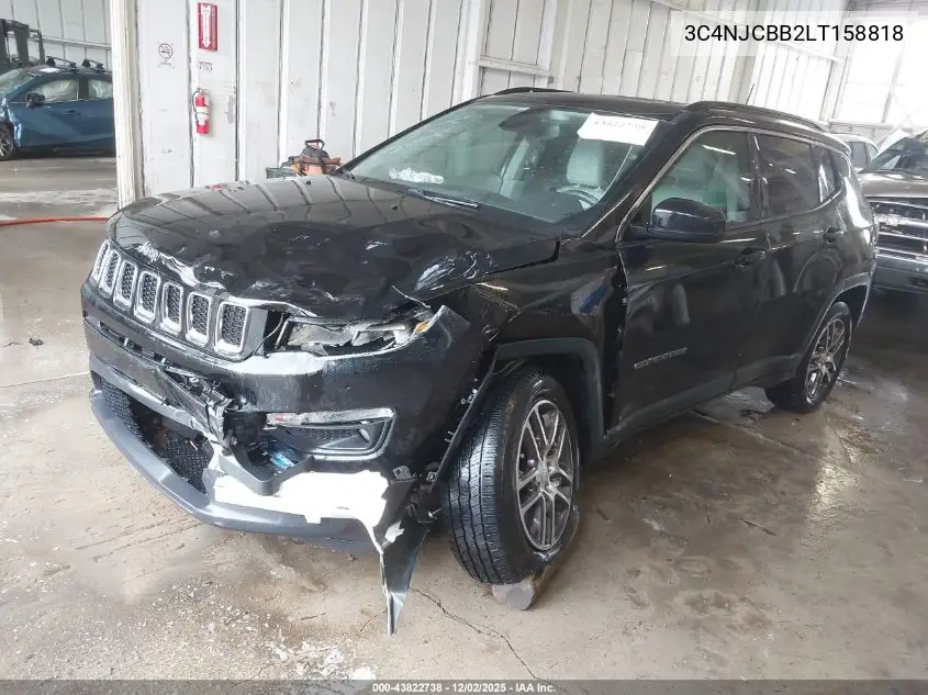 3C4NJCBB2LT158818 2020 Jeep Compass Sun And Wheel Fwd