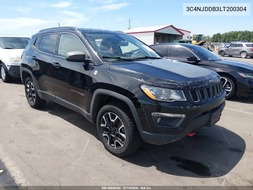 2020 Jeep Compass Trailhawk 4X4 VIN: 3C4NJDDB3LT200304 Lot: 45626425