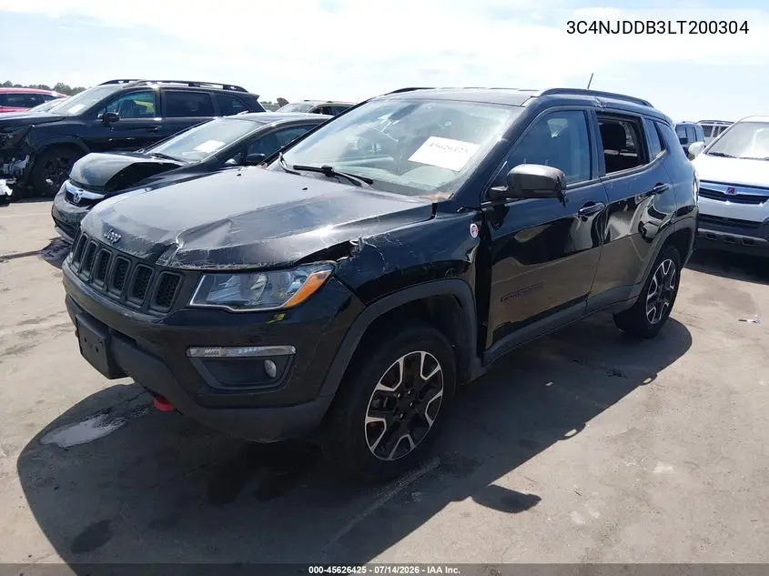 2020 Jeep Compass Trailhawk 4X4 VIN: 3C4NJDDB3LT200304 Lot: 45626425