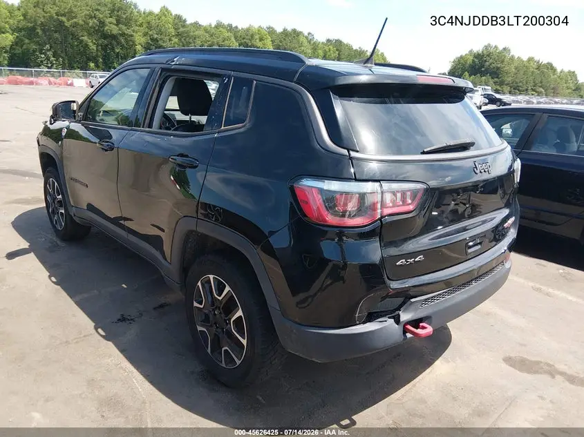 2020 Jeep Compass Trailhawk 4X4 VIN: 3C4NJDDB3LT200304 Lot: 45626425