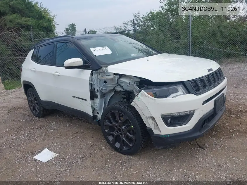 2020 Jeep Compass High Altitude 4X4 VIN: 3C4NJDCB9LT119261 Lot: 45677066