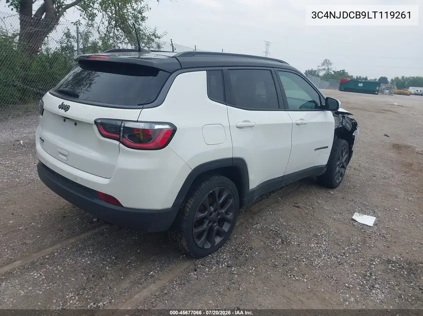 2020 Jeep Compass High Altitude 4X4 VIN: 3C4NJDCB9LT119261 Lot: 45677066