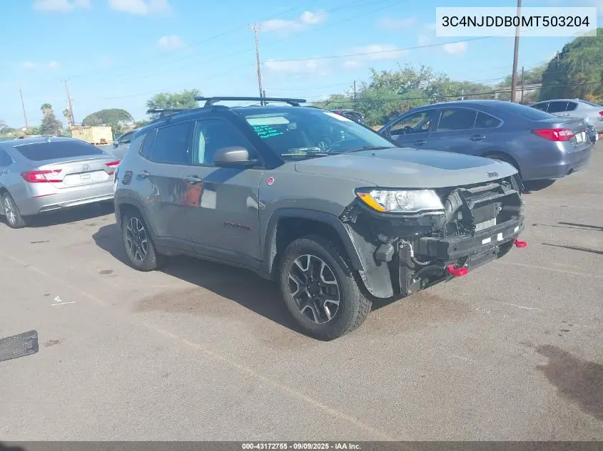 3C4NJDDB0MT503204 2021 Jeep Compass Trailhawk 4X4