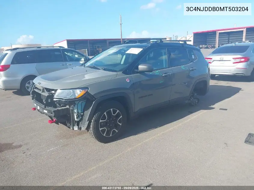3C4NJDDB0MT503204 2021 Jeep Compass Trailhawk 4X4