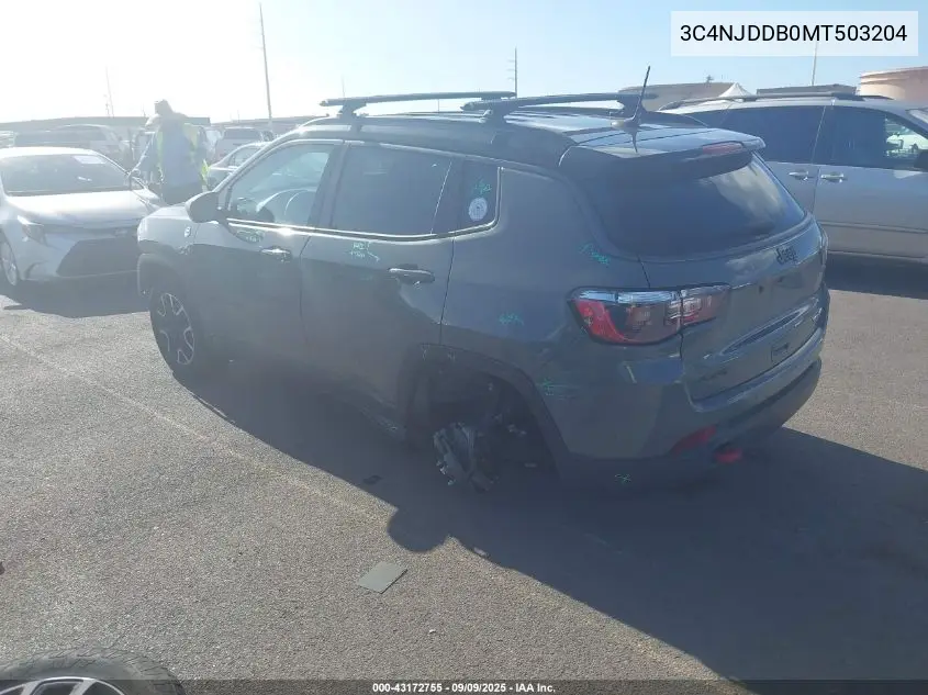 3C4NJDDB0MT503204 2021 Jeep Compass Trailhawk 4X4