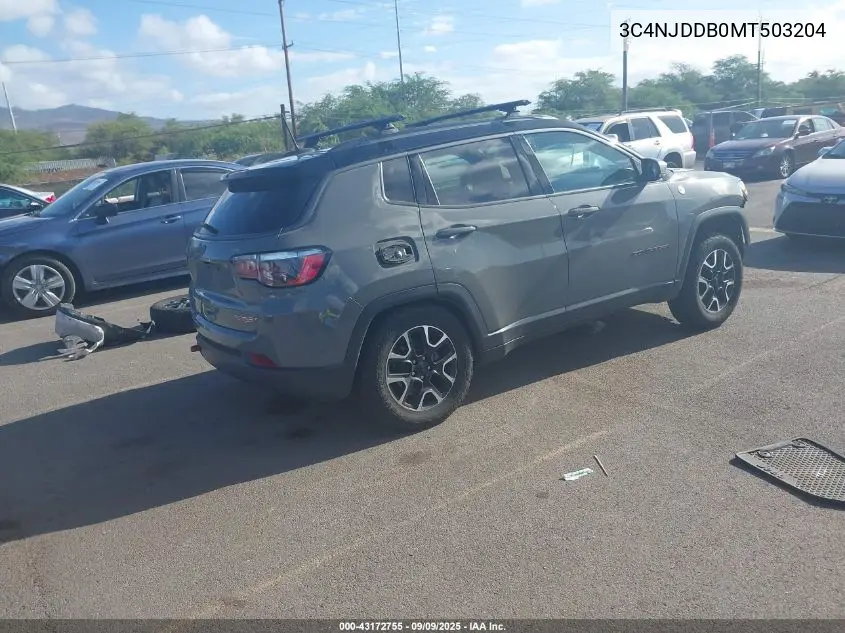3C4NJDDB0MT503204 2021 Jeep Compass Trailhawk 4X4