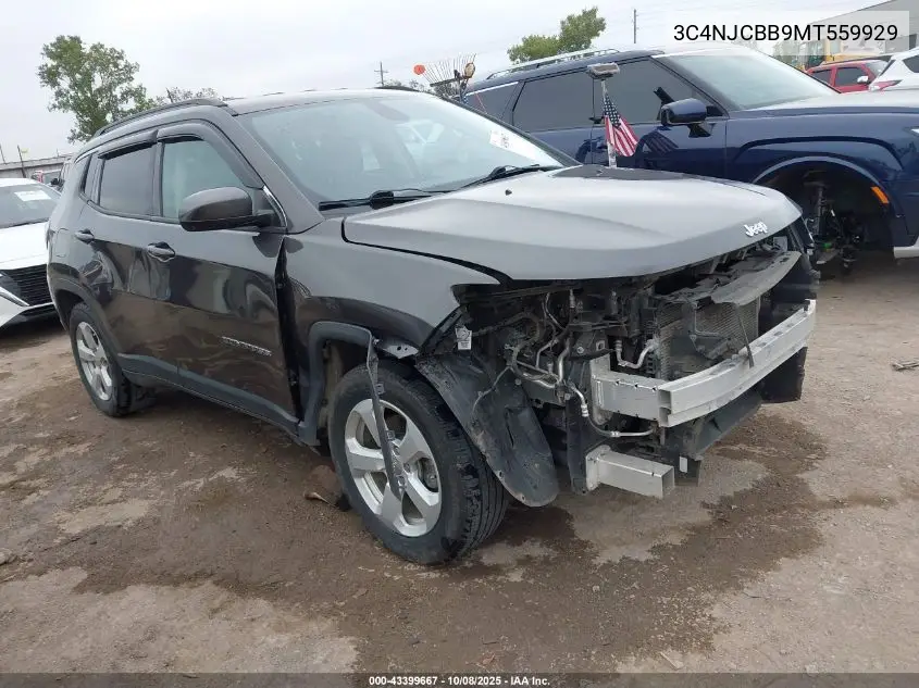 3C4NJCBB9MT559929 2021 Jeep Compass Latitude Fwd