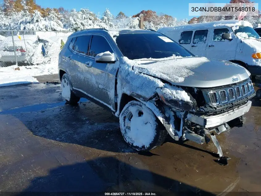 3C4NJDBB4MT548018 2021 Jeep Compass Latitude 4X4