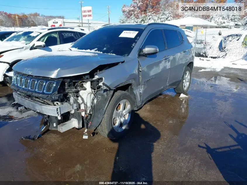 3C4NJDBB4MT548018 2021 Jeep Compass Latitude 4X4