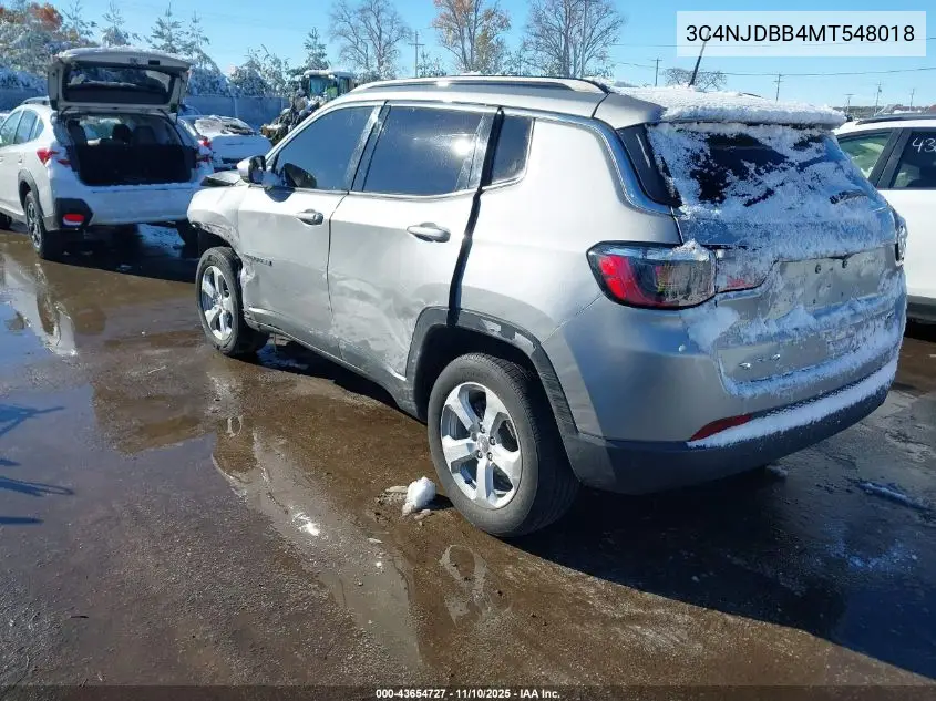 3C4NJDBB4MT548018 2021 Jeep Compass Latitude 4X4