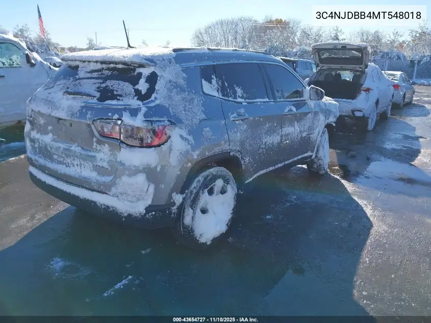 3C4NJDBB4MT548018 2021 Jeep Compass Latitude 4X4