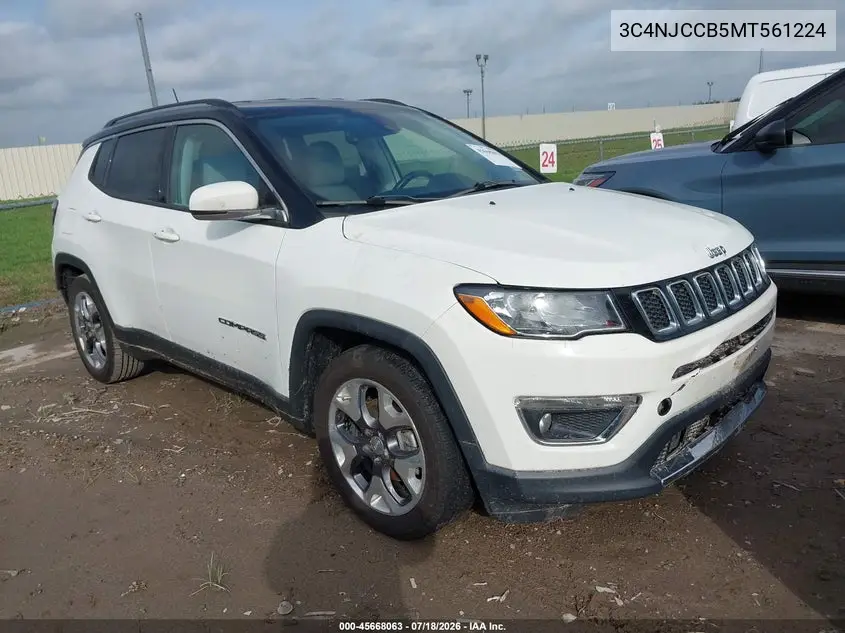 2021 Jeep Compass Limited Fwd VIN: 3C4NJCCB5MT561224 Lot: 45668063