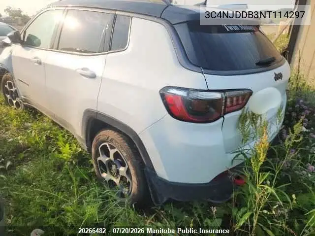 2022 Jeep Compass Trailhawk VIN: 3C4NJDDB3NT114297 Lot: 20266482