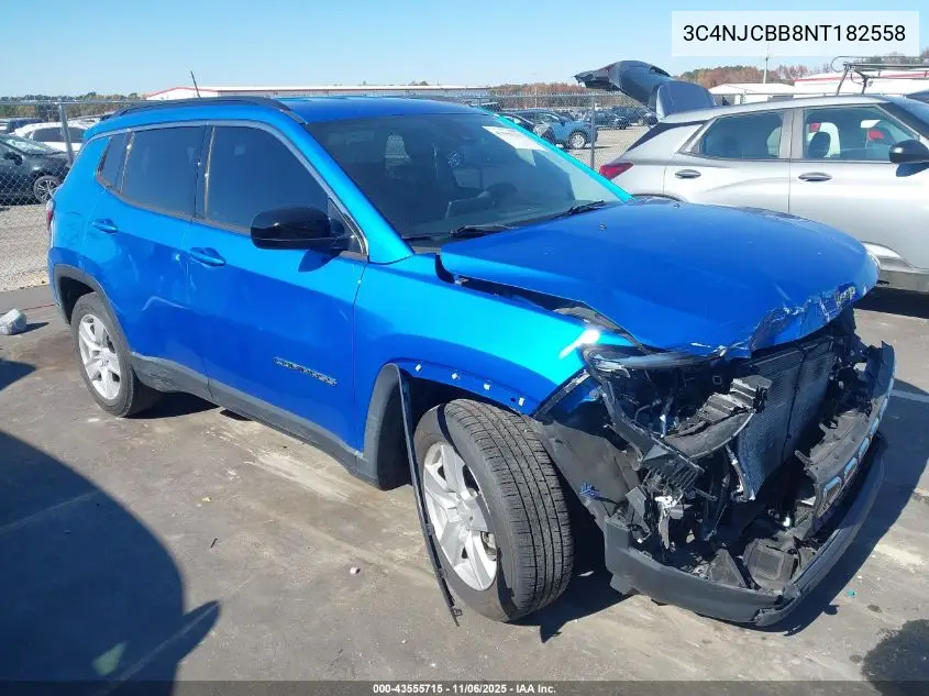 3C4NJCBB8NT182558 2022 Jeep Compass Latitude Fwd