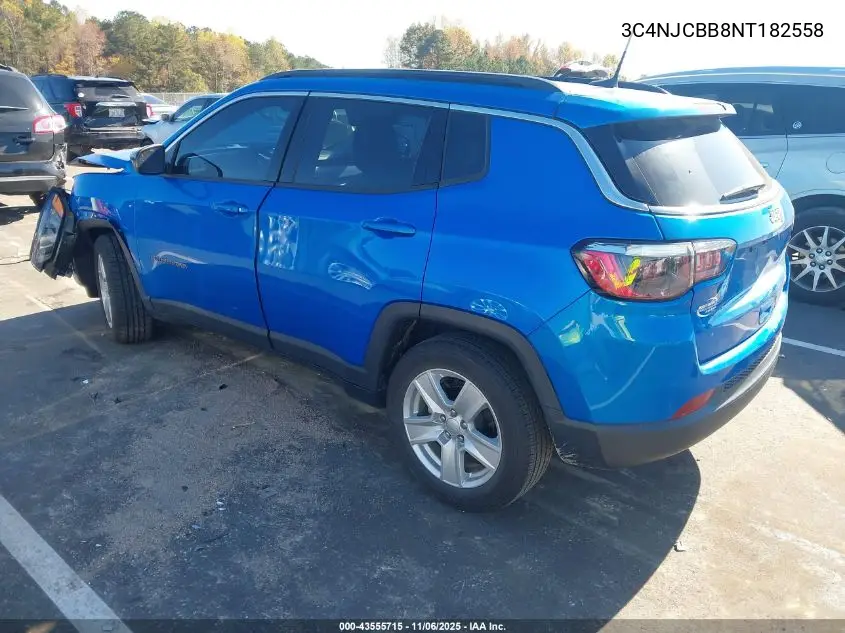 3C4NJCBB8NT182558 2022 Jeep Compass Latitude Fwd