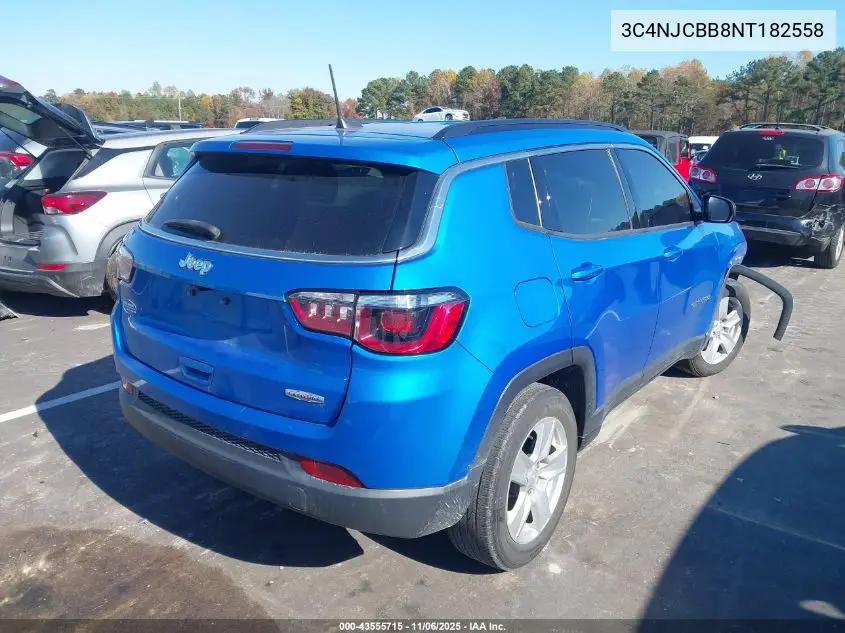3C4NJCBB8NT182558 2022 Jeep Compass Latitude Fwd