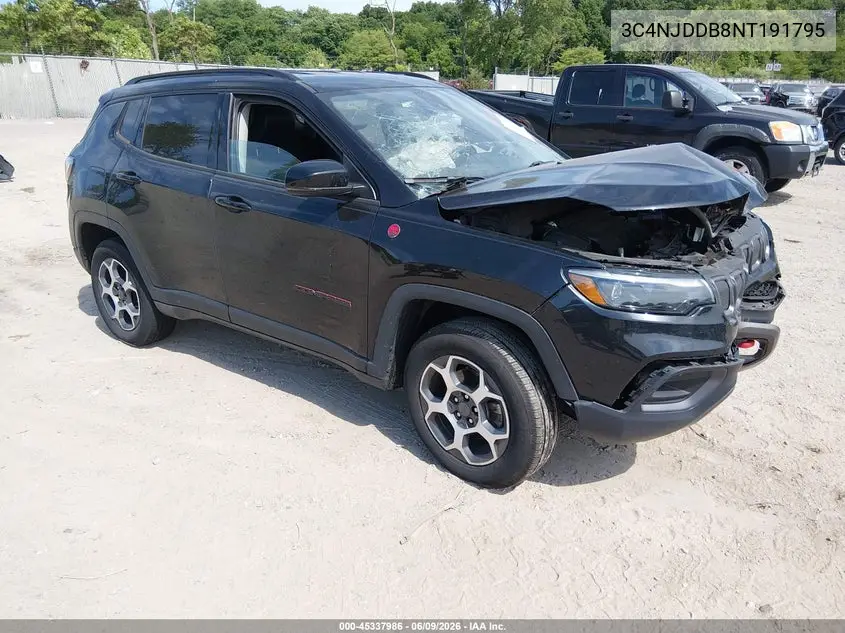 2022 Jeep Compass Trailhawk 4X4 VIN: 3C4NJDDB8NT191795 Lot: 45337986