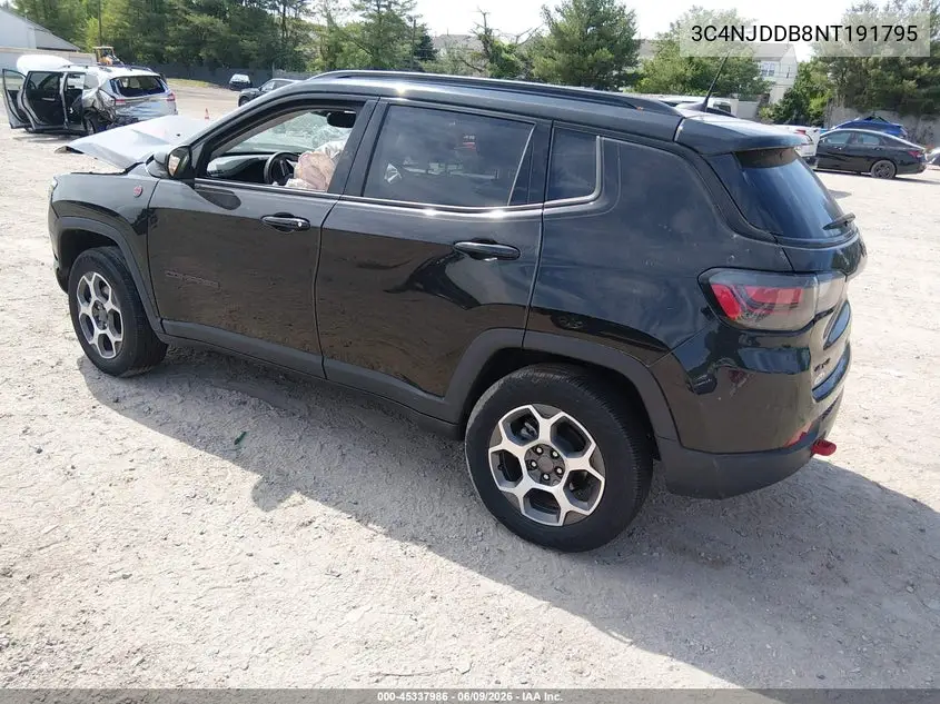 2022 Jeep Compass Trailhawk 4X4 VIN: 3C4NJDDB8NT191795 Lot: 45337986