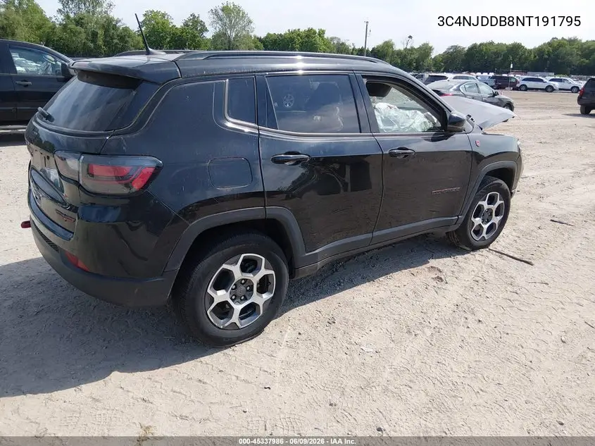 2022 Jeep Compass Trailhawk 4X4 VIN: 3C4NJDDB8NT191795 Lot: 45337986