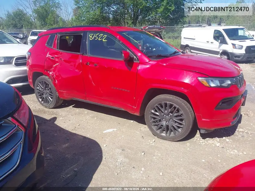 2022 Jeep Compass (Red) Edition 4X4 VIN: 3C4NJDCB8NT212470 Lot: 45381522
