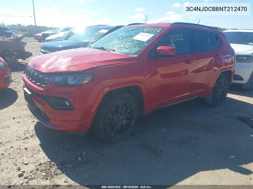 2022 Jeep Compass (Red) Edition 4X4 VIN: 3C4NJDCB8NT212470 Lot: 45381522