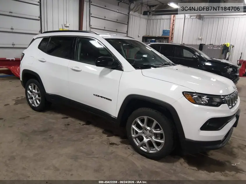2022 Jeep Compass Latitude Lux 4X4 VIN: 3C4NJDFB7NT184706 Lot: 45422259